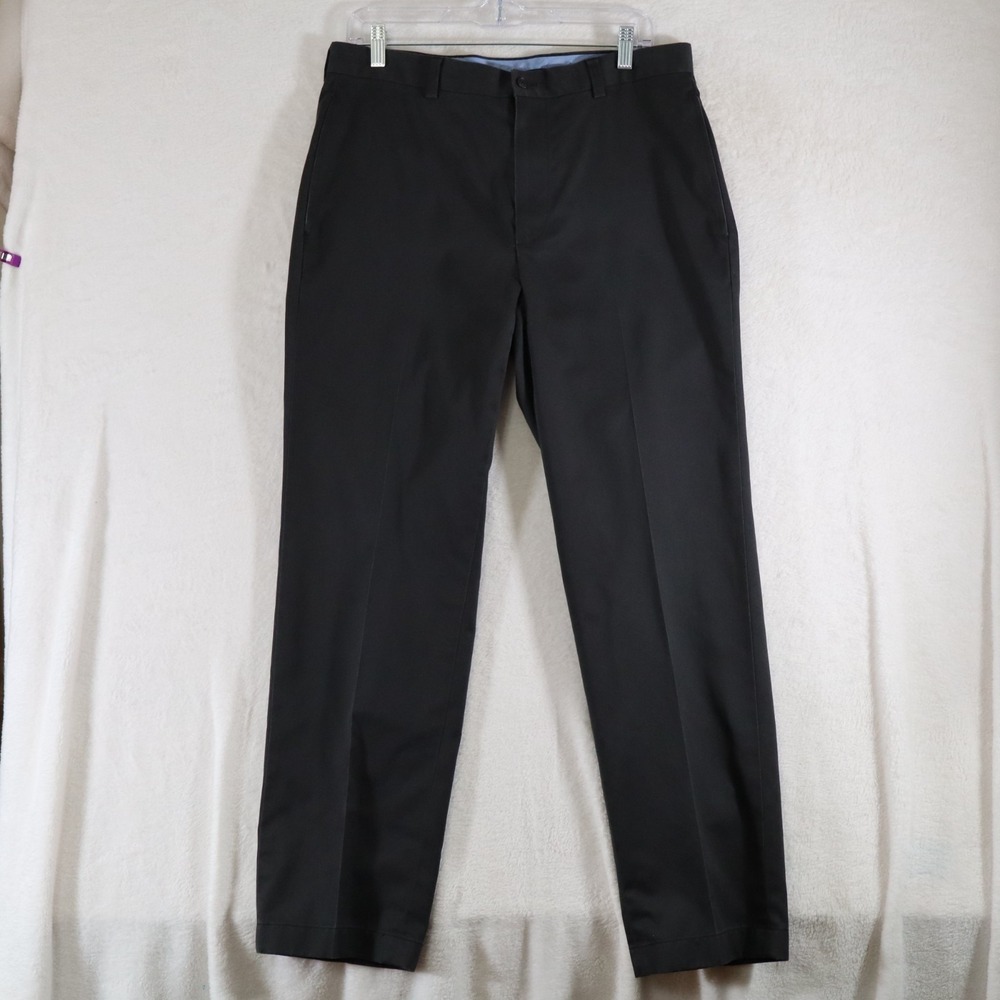 Brooks Brothers Advantage Chino Clark Fit Men's Pants 33X30 Blue 100% cotton